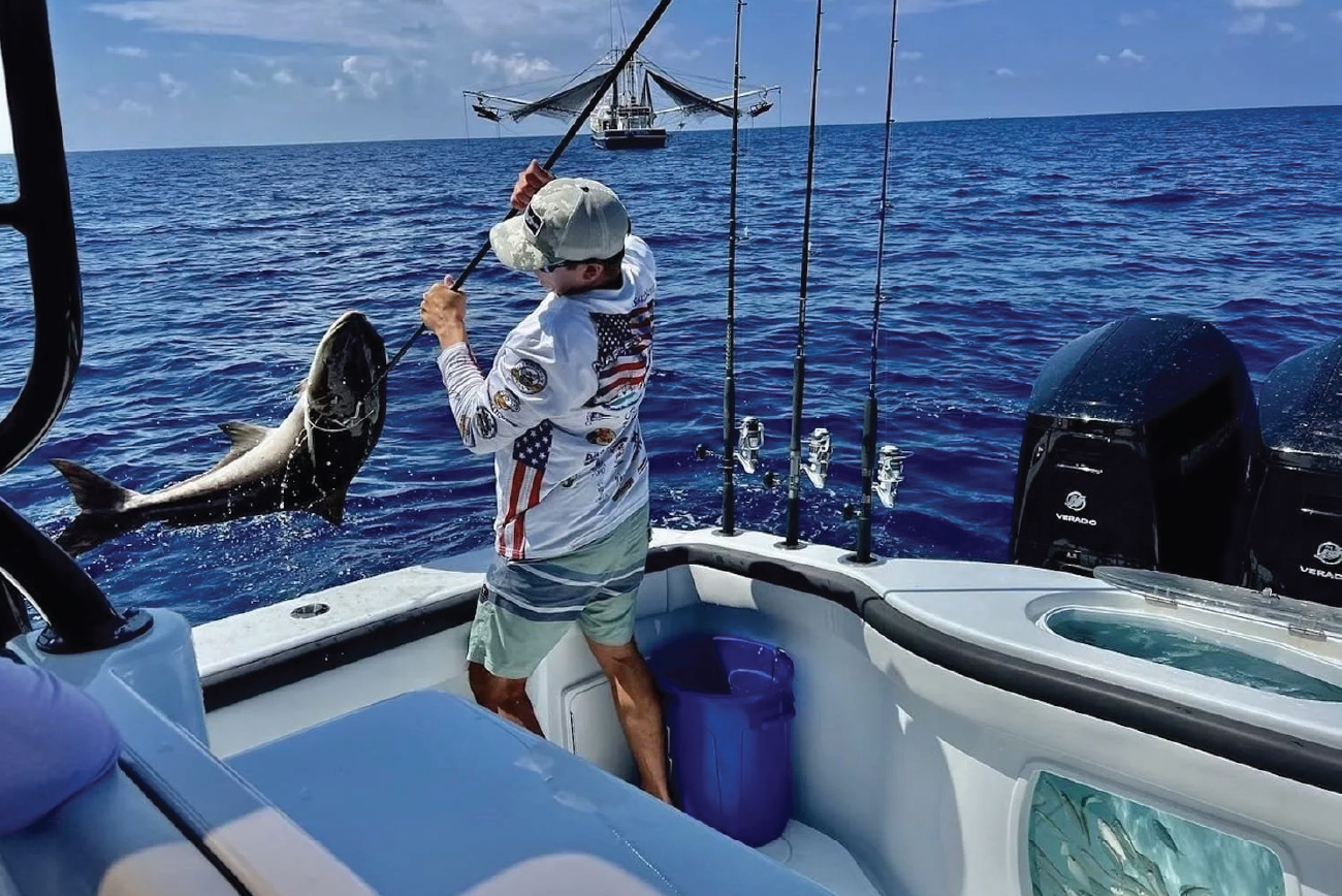 Fishing crew at work